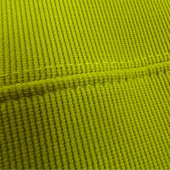 Bright Yellow/Green Tight Fitted Mini Dress Size Small - Picture 7 of 7